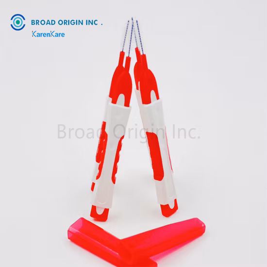 Steel Wire Interdental Toothbrush with Big Thumb Grip for Deep Clean of Teeth