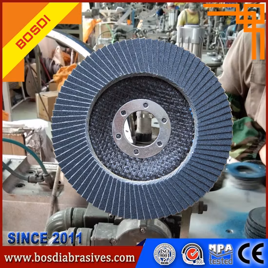 Ceramic,Zirconia, Aluminum Oxideflap Disc,115X22mm,Bosdi Brand Calcine Aluminium Oxide Flap Disc Brown,Red and Blue,Grinding Metal,Inox,Stainless Steel,Iron Ect