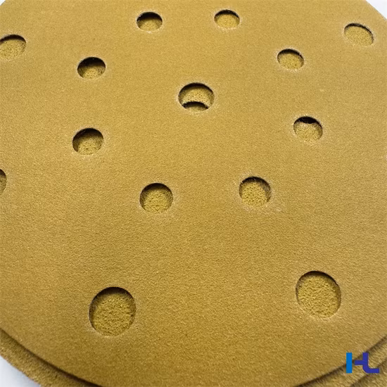150mm Gold Aluminum Oxide Velcro Sandpaper Disc